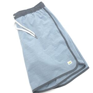 Vuori Banks Shorts Men XL Blue Linerless Pocket Drawstring Active Gym Workout 7"